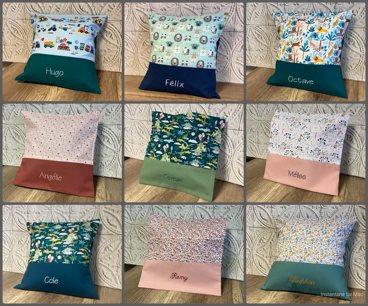 Taie de coussin Personnalisé MOTIF AU CHOIX