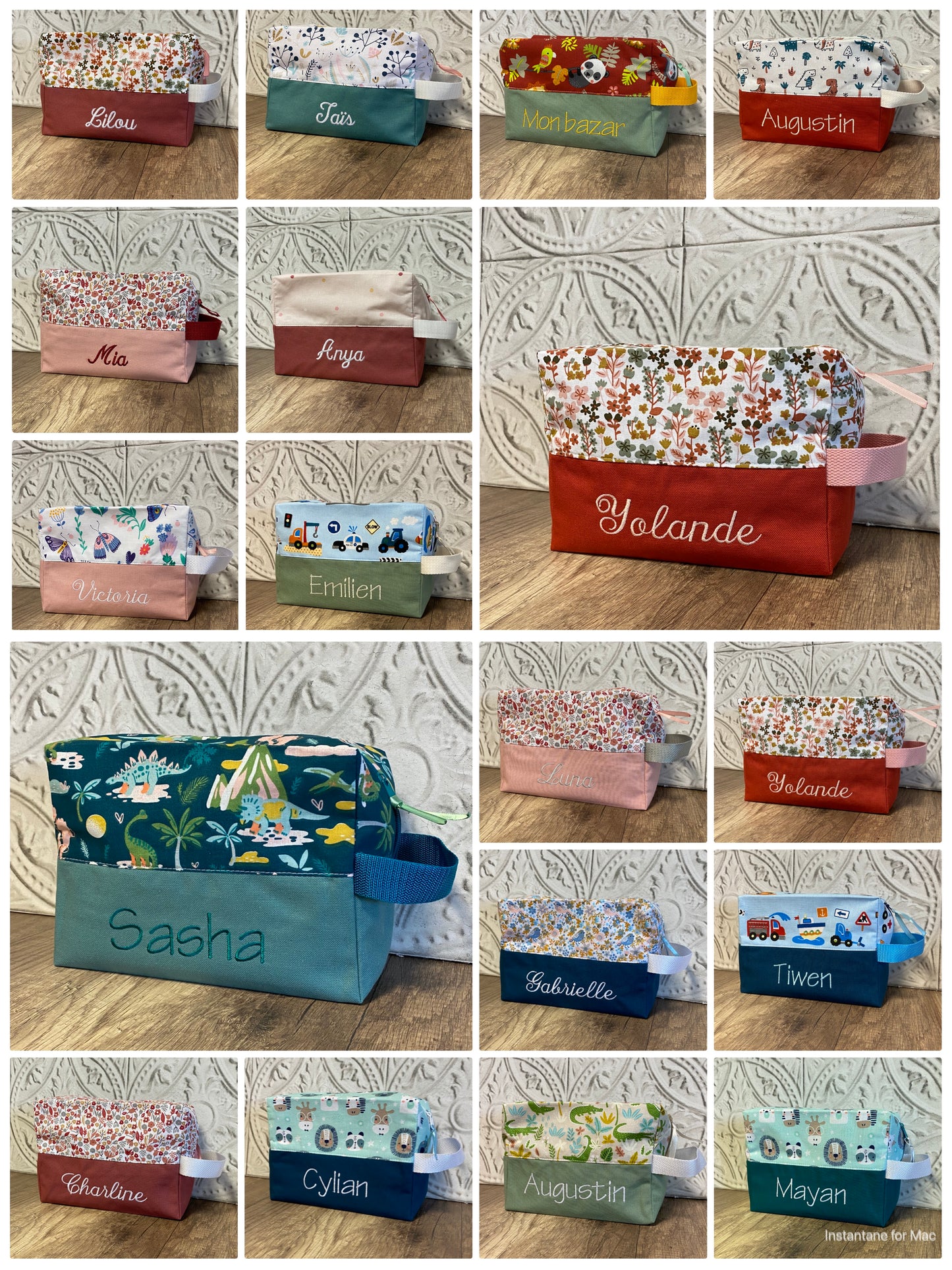 Trousse de toilette Personnalisée MOTIF AU CHOIX