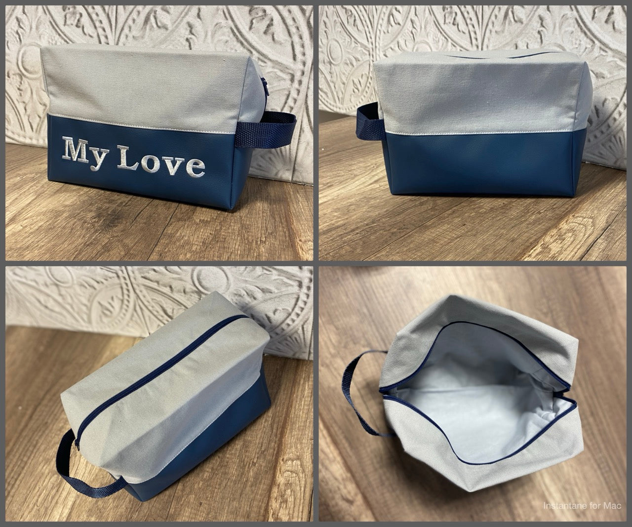 TROUSSE DE TOILETTE Personnalisée BAS SIMILI CUIR