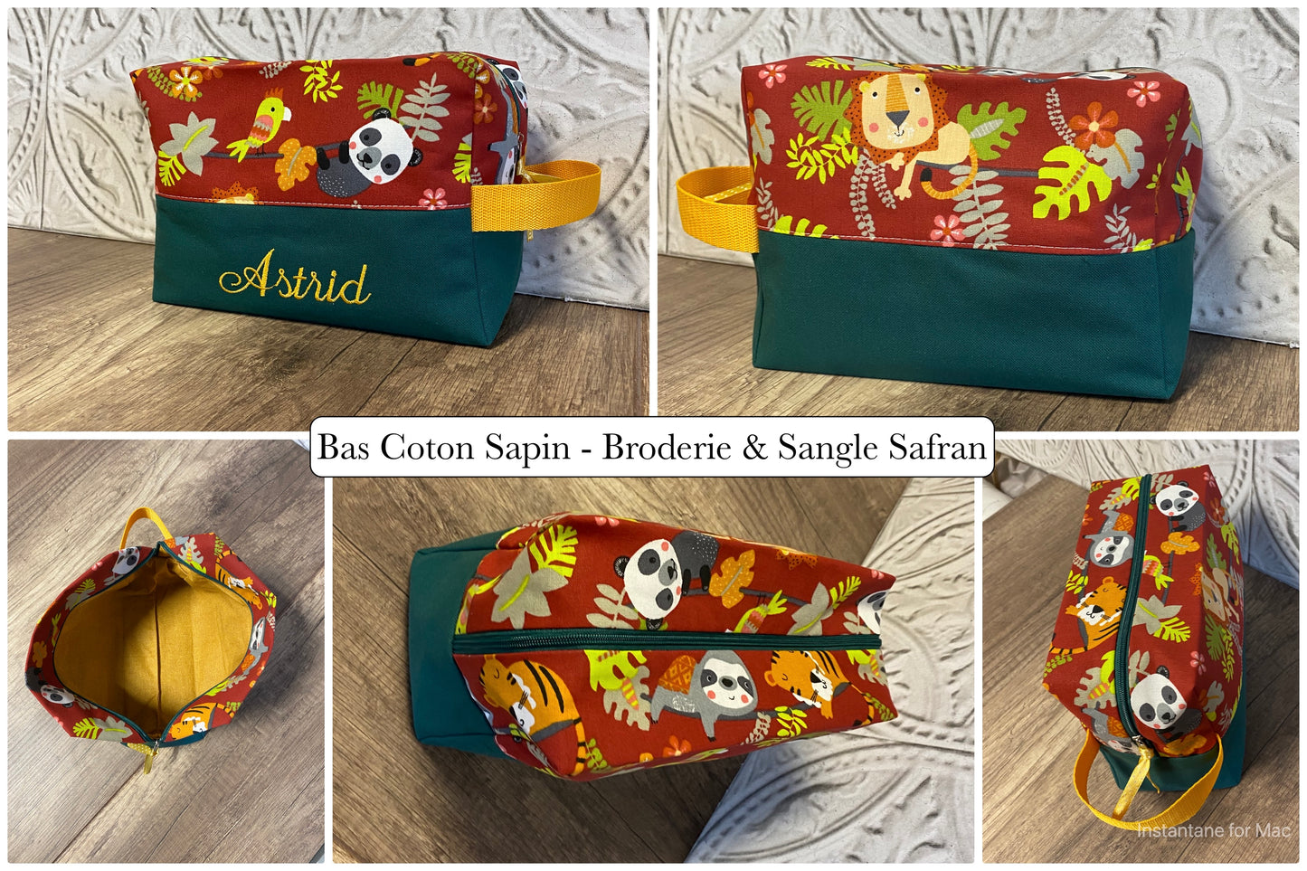 Trousse de toilette personnalisée JUNGLE