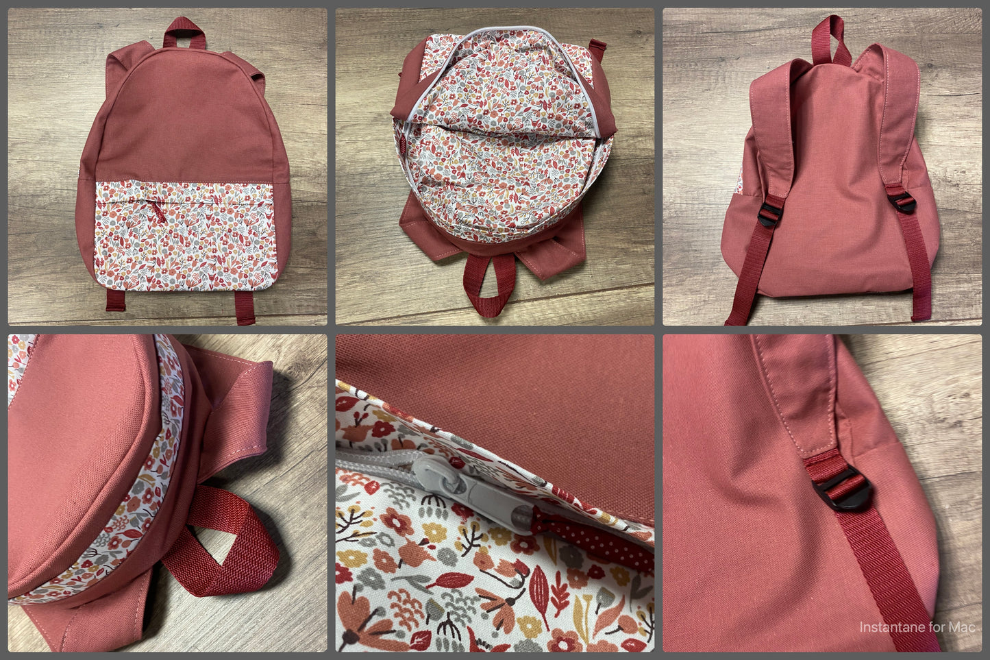 Sac à dos enfant broderie intérieur  MOTIF AUX CHOIX