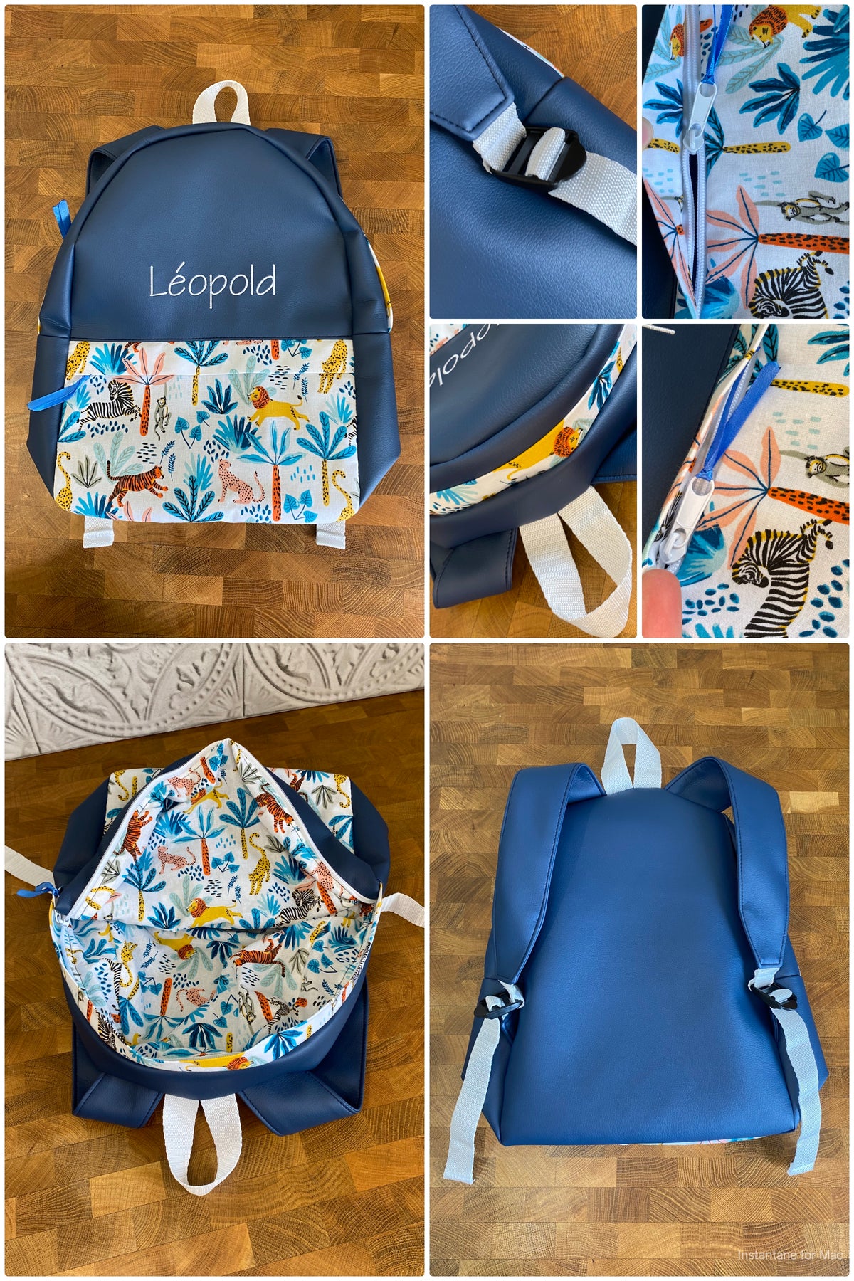 LOT sac à dos & trousse école personnalisé MOTIF AUX CHOIX