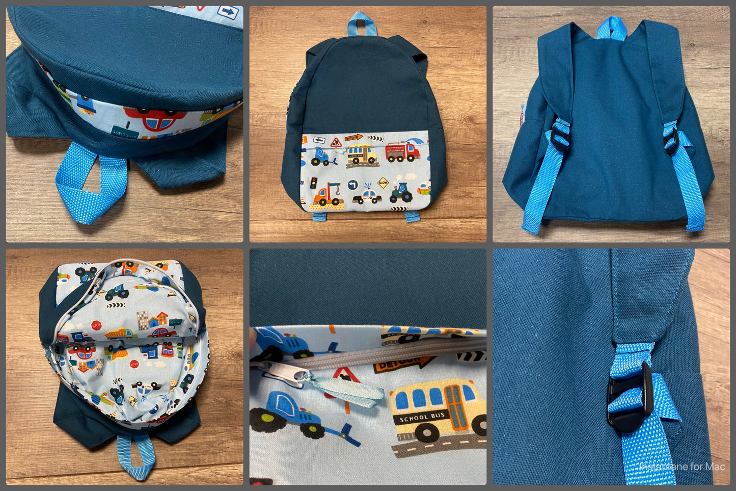 Sac à dos enfant broderie intérieur  MOTIF AUX CHOIX