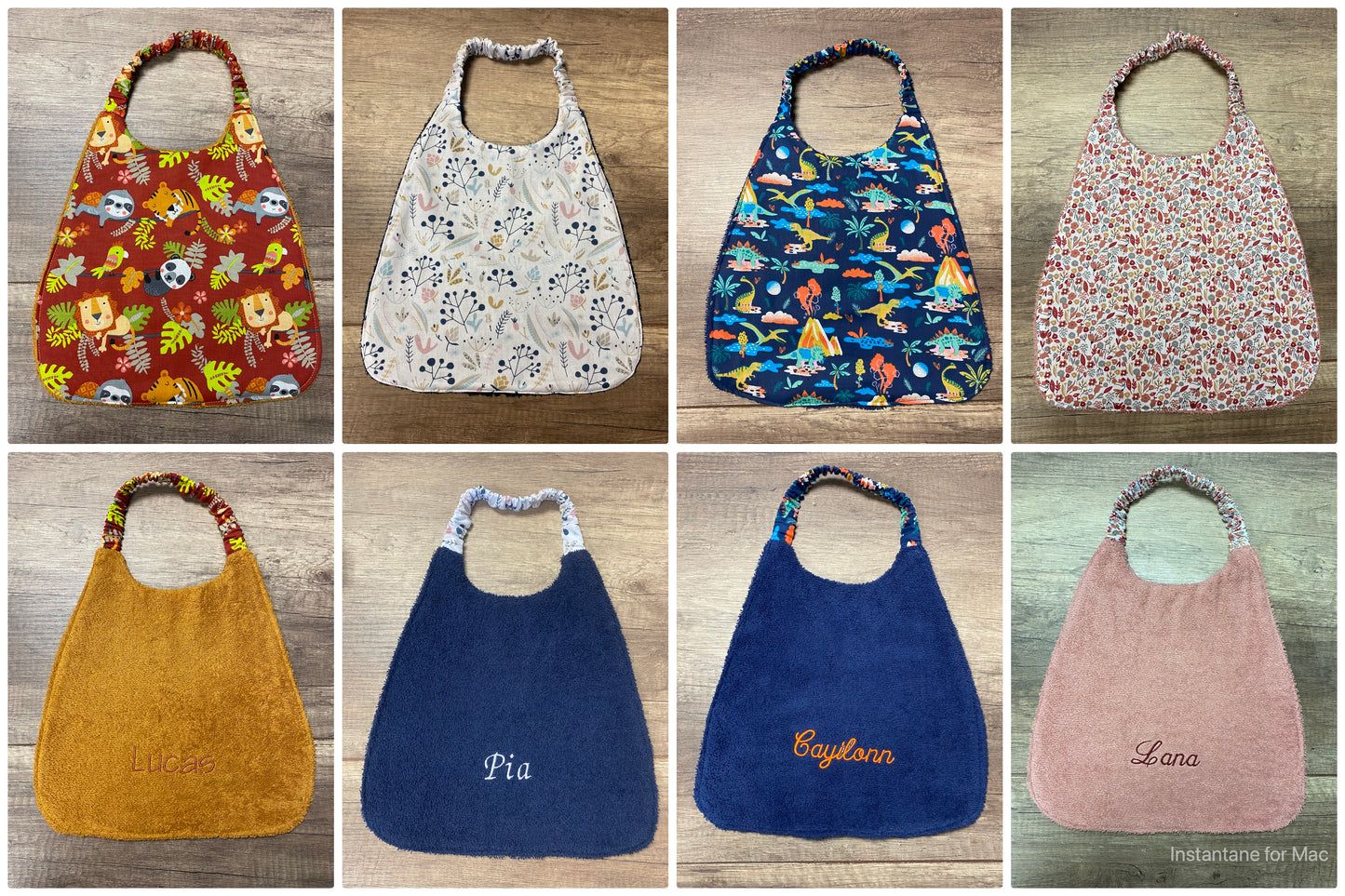 Bavoir élastique Personnalisé MOTIF AU CHOIX