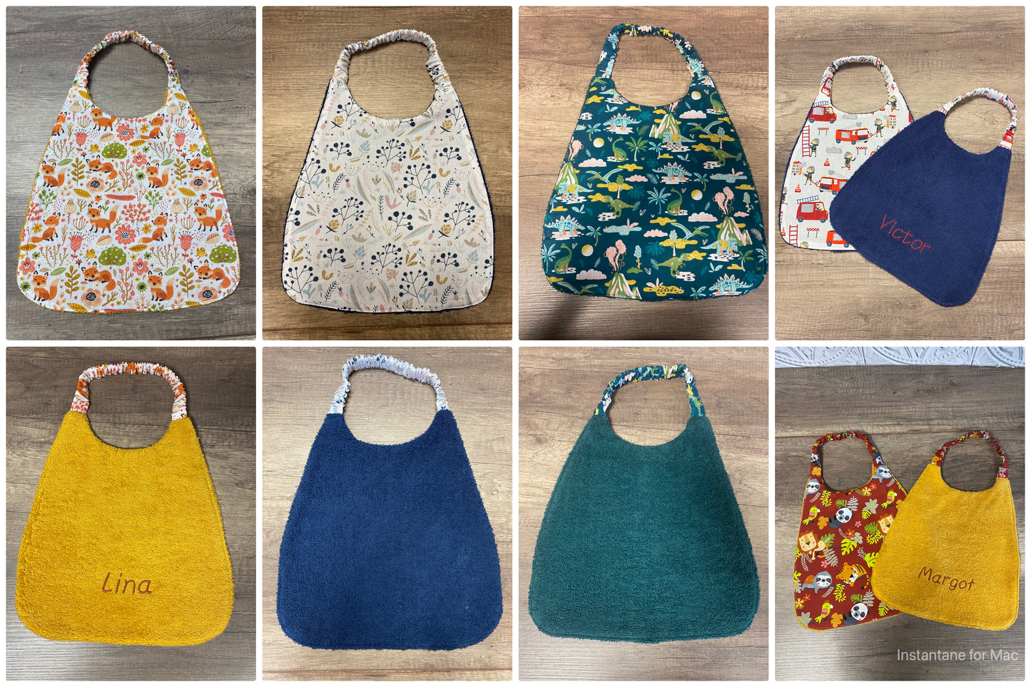 Bavoir élastique Personnalisé MOTIF AU CHOIX