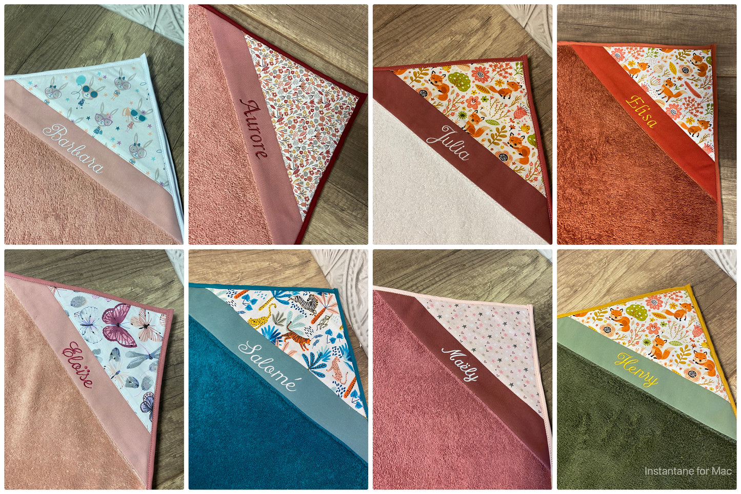 Cape De Bain personnalisé Tablier pour bébé