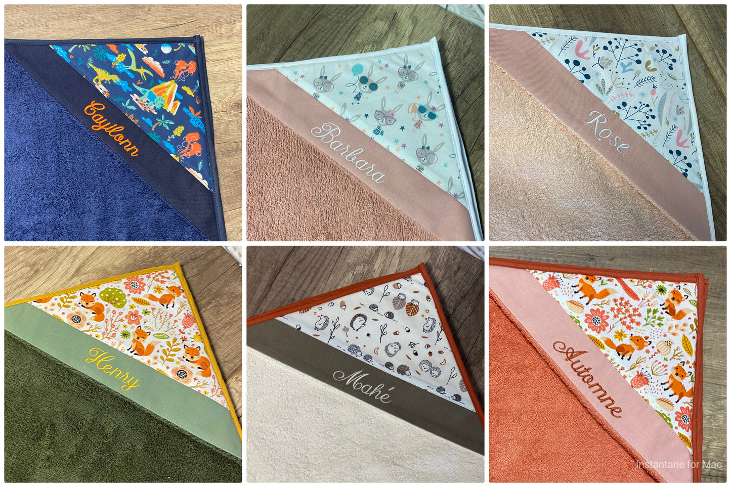 Cape De Bain personnalisé Tablier pour bébé