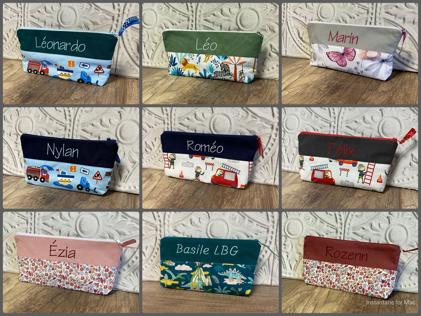 Trousse école Personnalisé MOTIF AU CHOIX