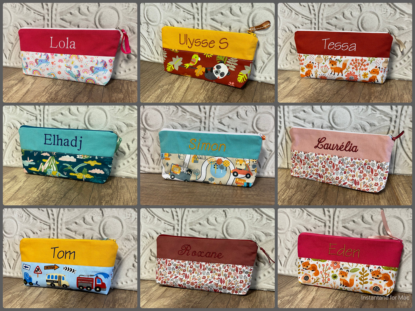 Trousse école Personnalisé MOTIF AU CHOIX