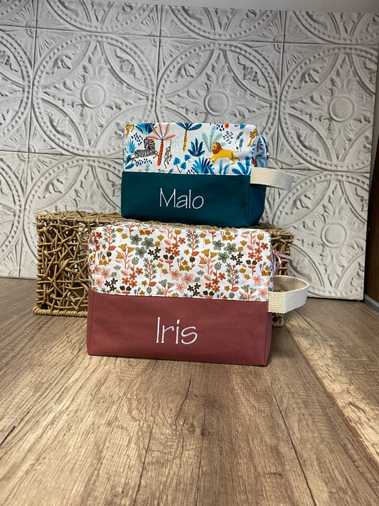 Trousse de toilette Personnalisée MOTIF AU CHOIX