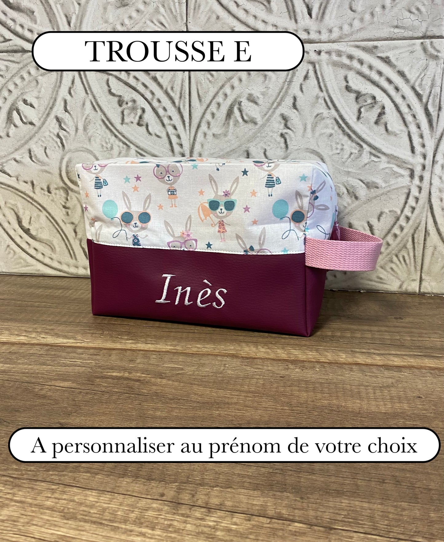 TROUSSE DE TOILETTE A PERSONNALISER  - 30% FIN DE SÉRIE