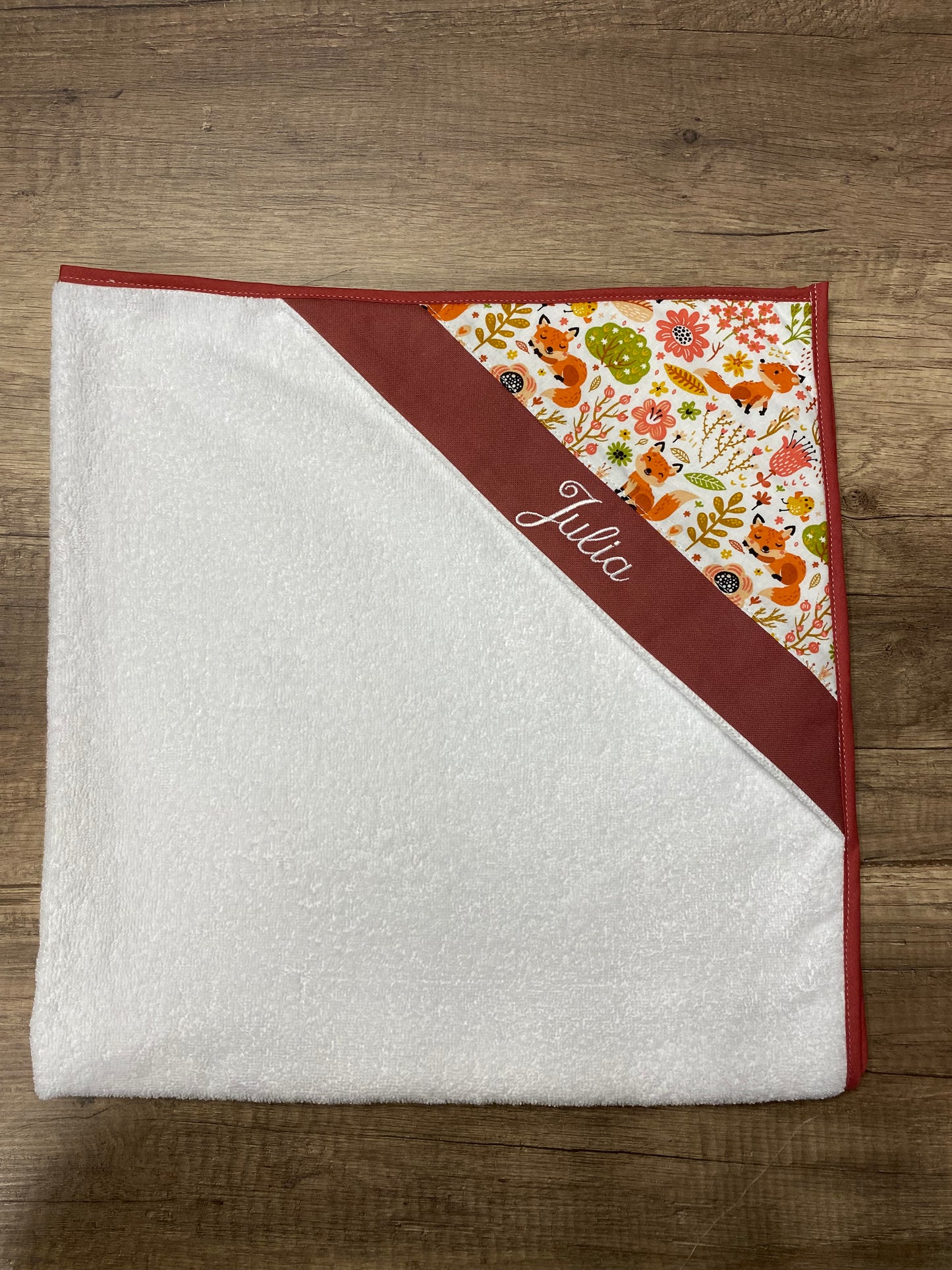 Cape de bain personnalisé MOTIF AU CHOIX