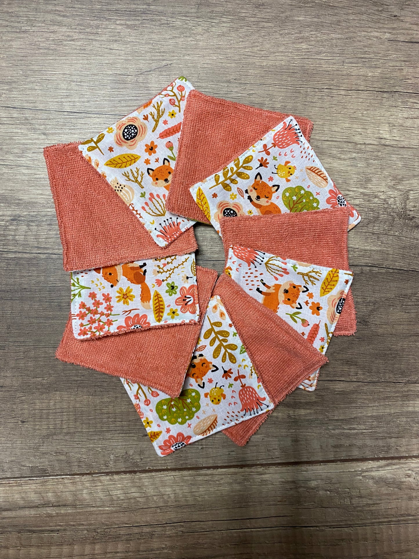 LOT trousse de toilette personnalisée et 5 cotons lavables