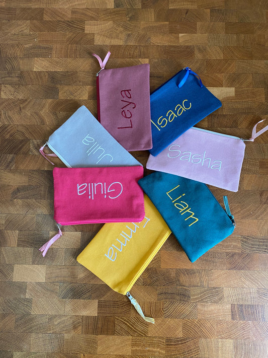 Petite Pochette personnalisée 16 coloris