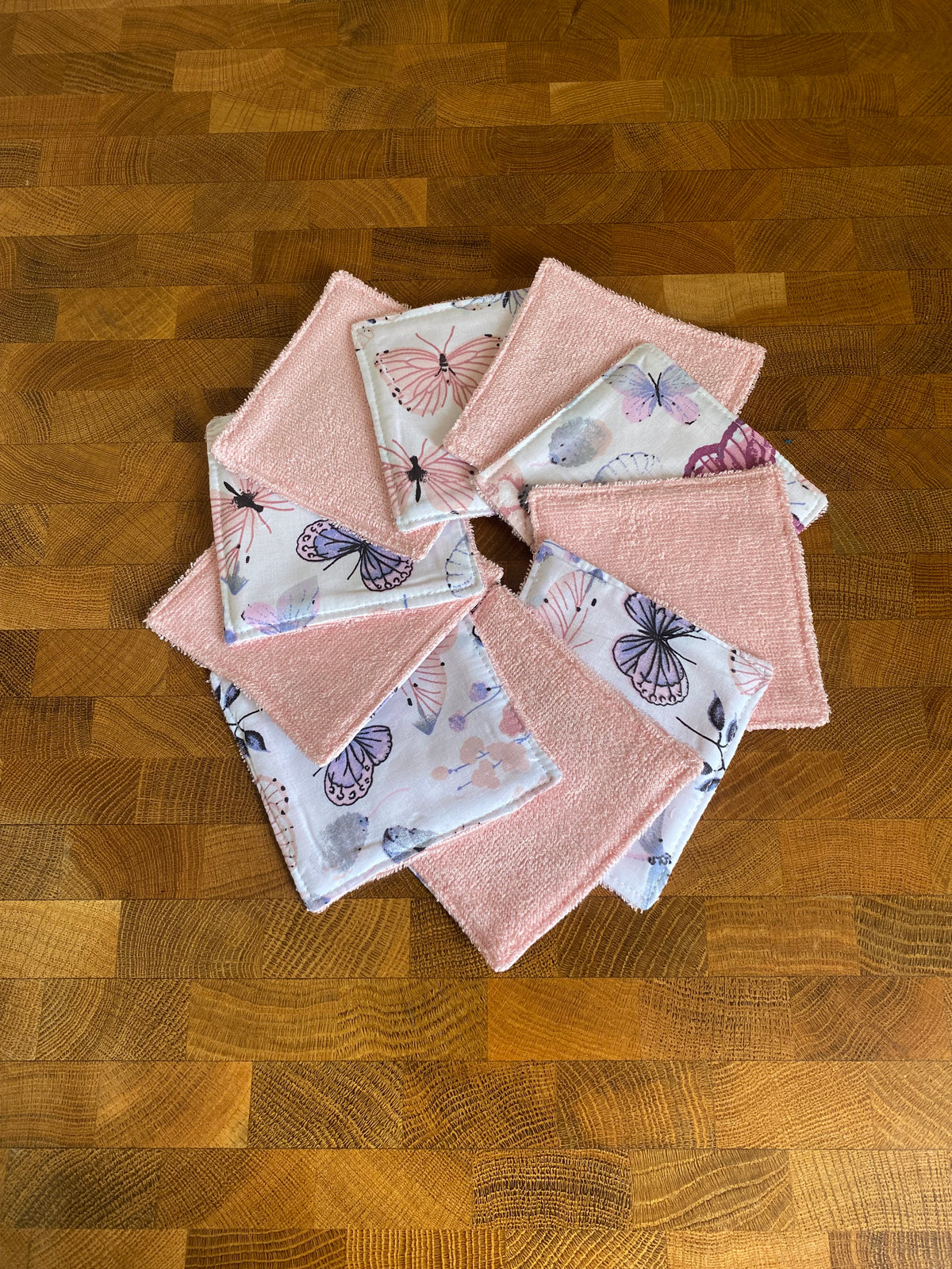 Corbeille PERSONNALISÉE et cotons lavable MOTIF AUX CHOIX
