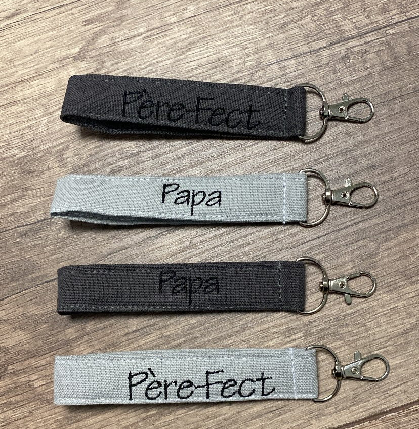 Porte-clés brodé personnalisé Modèle Dragonne