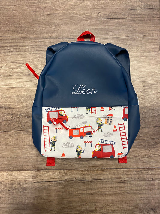 Sac à Dos enfant Personnalisé SIMILI CUIR - MOTIF AU CHOIX