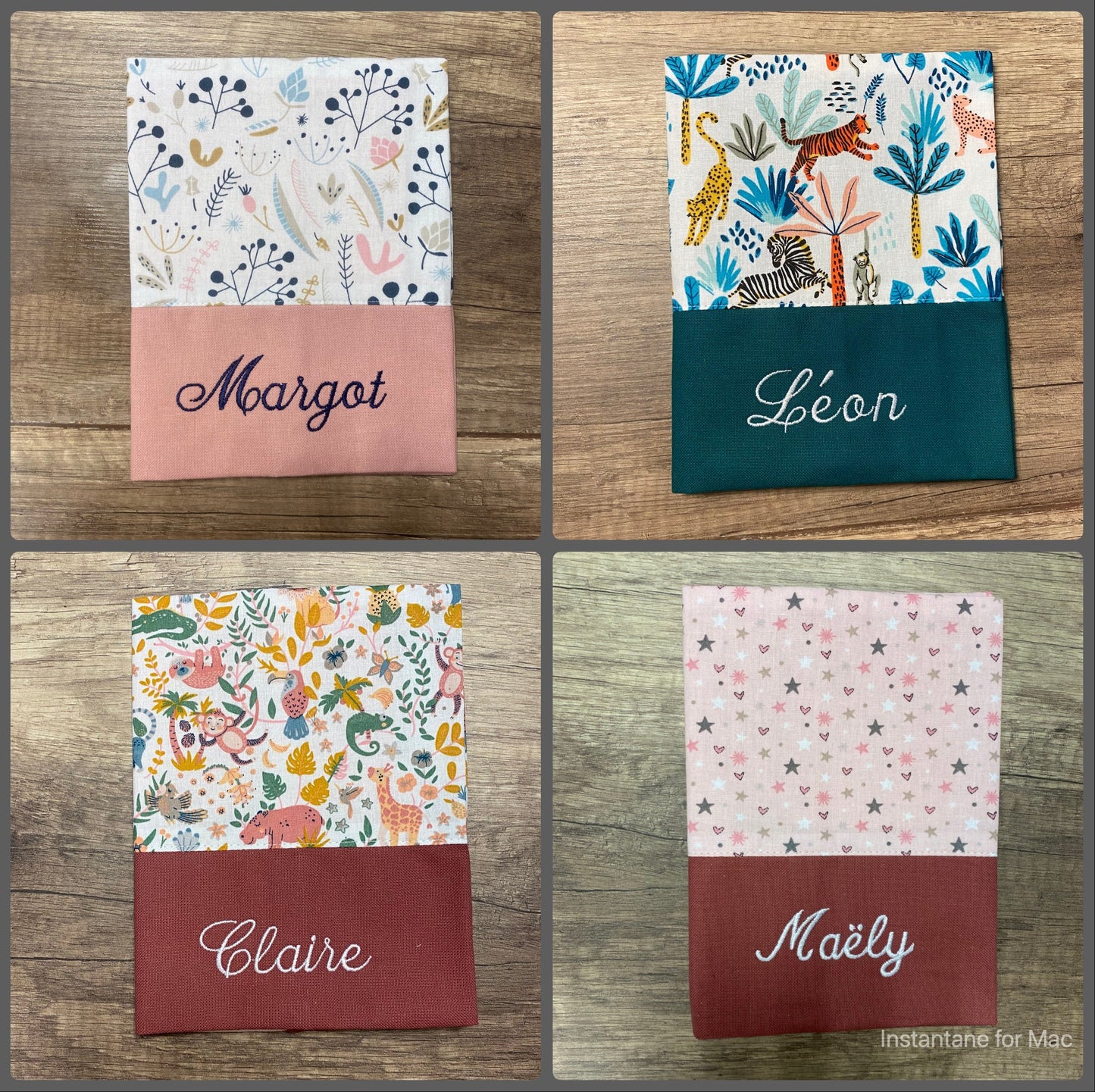 Protège carnet de santé personnalisé MOTIF AU CHOIX