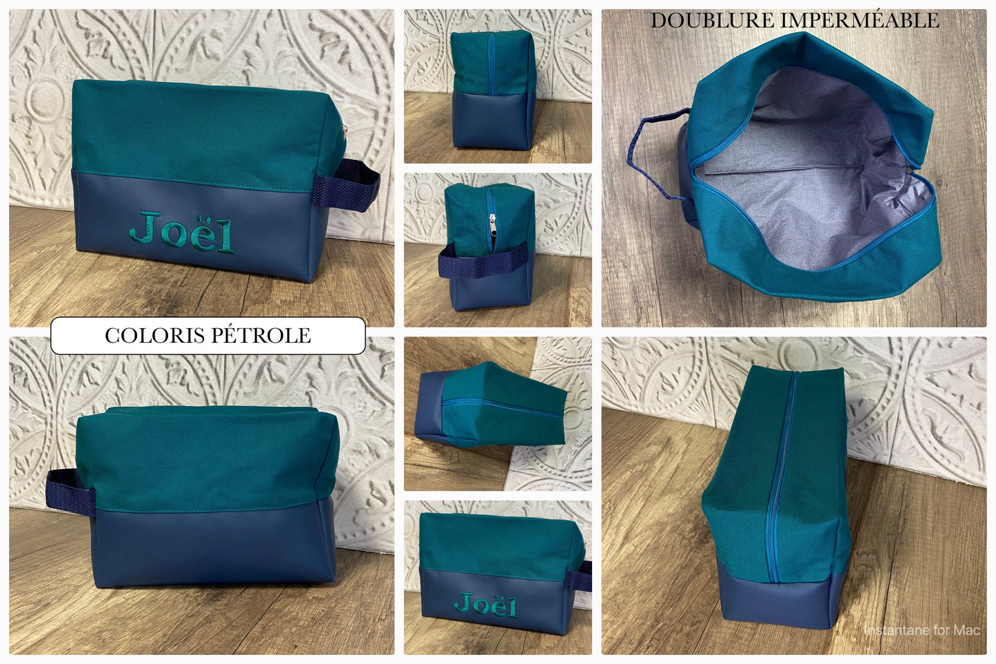 TROUSSE DE TOILETTE Personnalisée BAS SIMILI CUIR