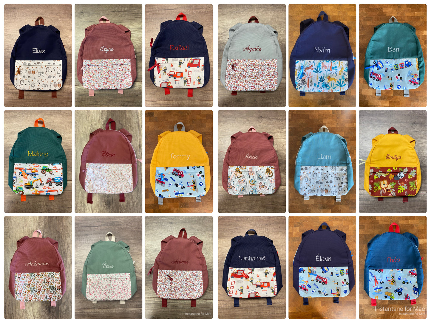 Sac à Dos Enfant personnalisé MOTIF AUX CHOIX