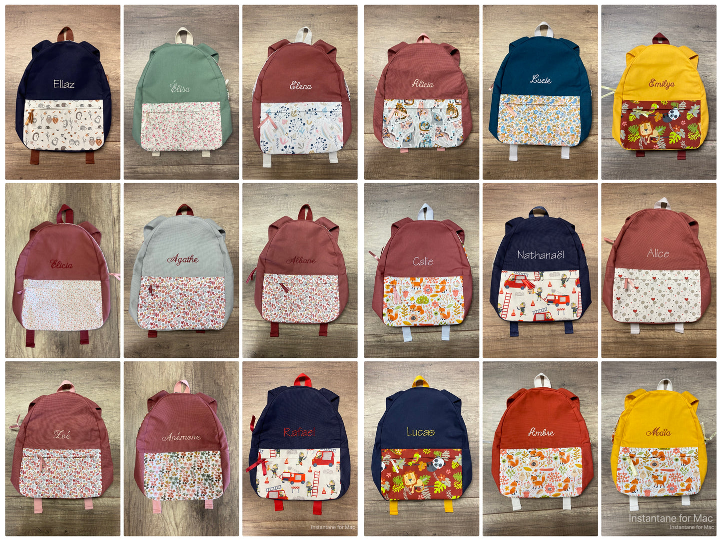 Sac à Dos Enfant personnalisé MOTIF AUX CHOIX