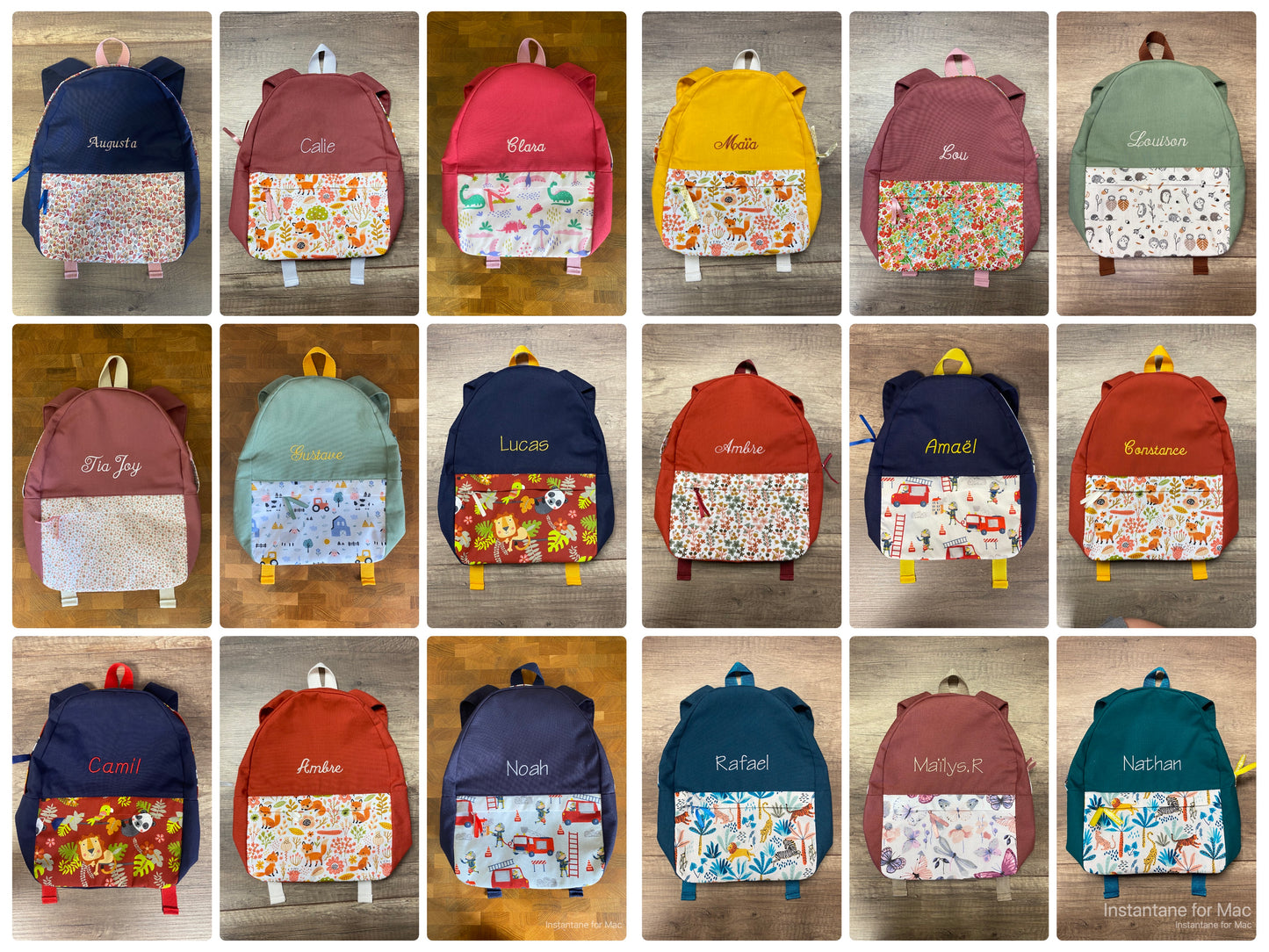 Sac à Dos Enfant personnalisé MOTIF AUX CHOIX