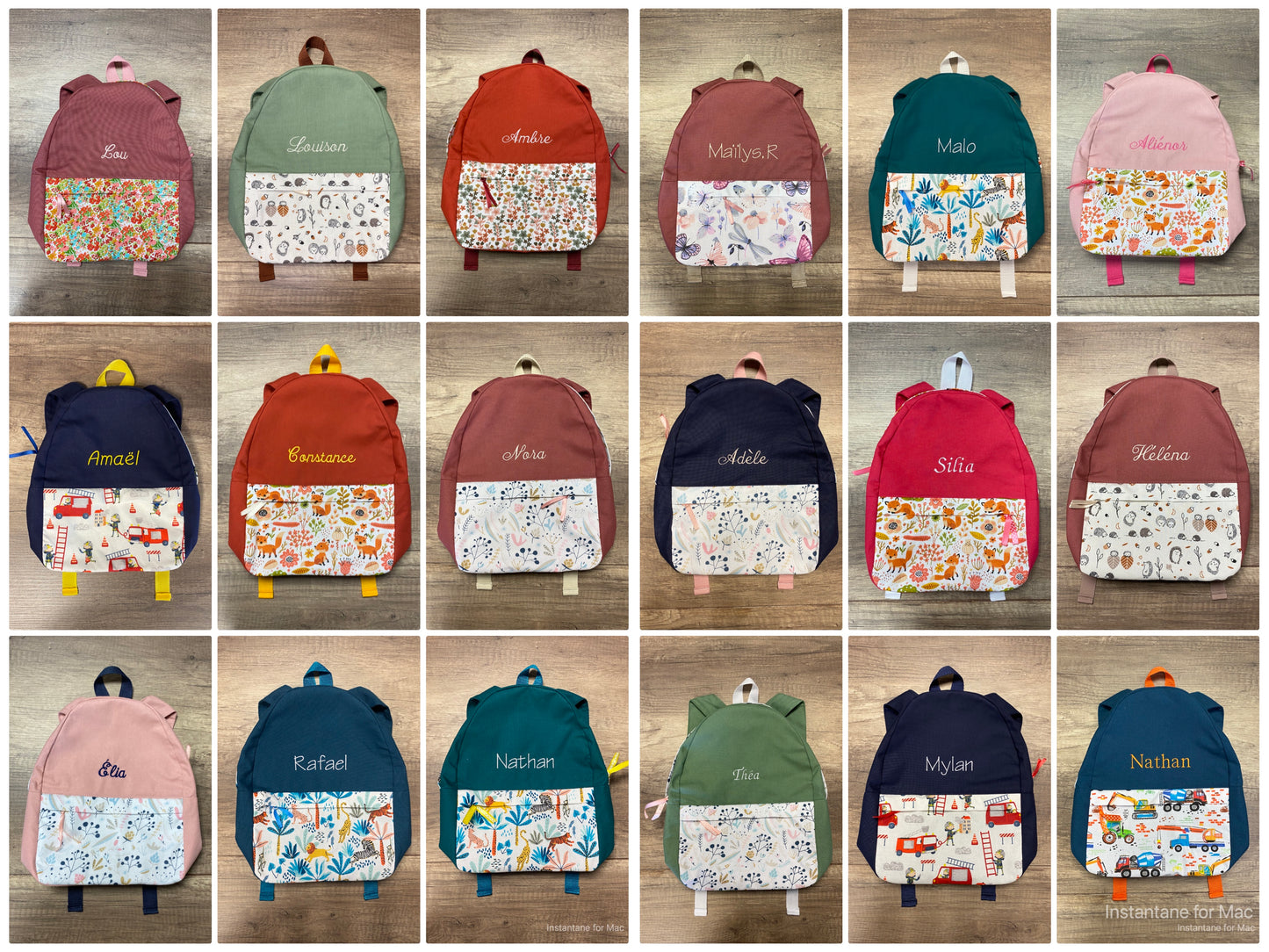 Sac à Dos Enfant personnalisé MOTIF AUX CHOIX