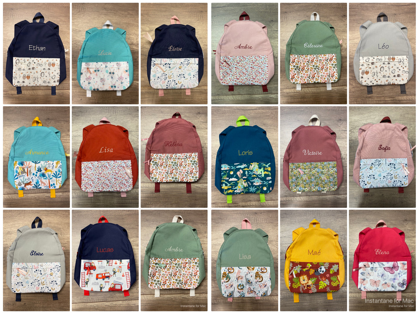 Sac à Dos Enfant personnalisé MOTIF AUX CHOIX