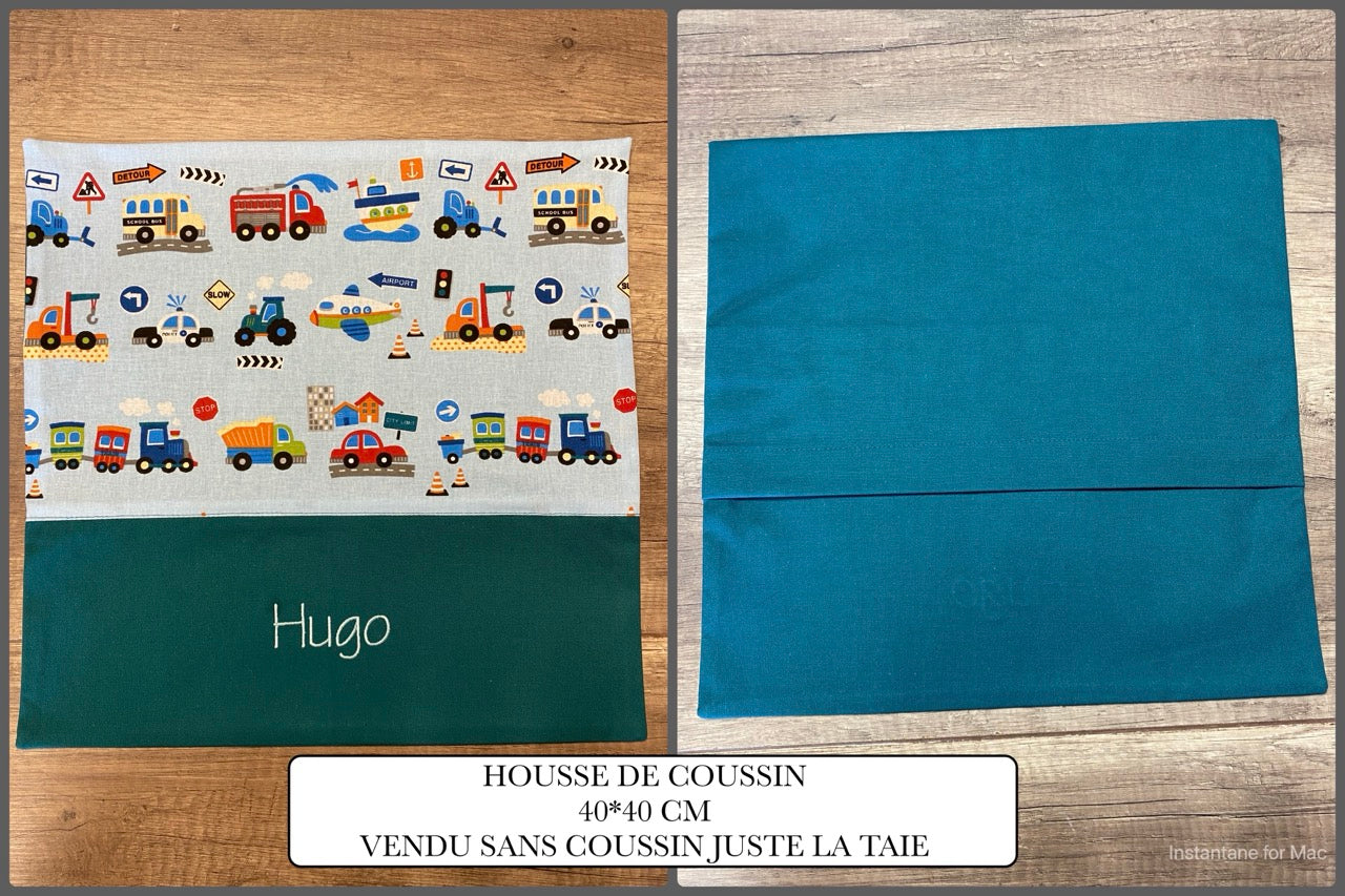 Taie de coussin Personnalisé MOTIF AU CHOIX