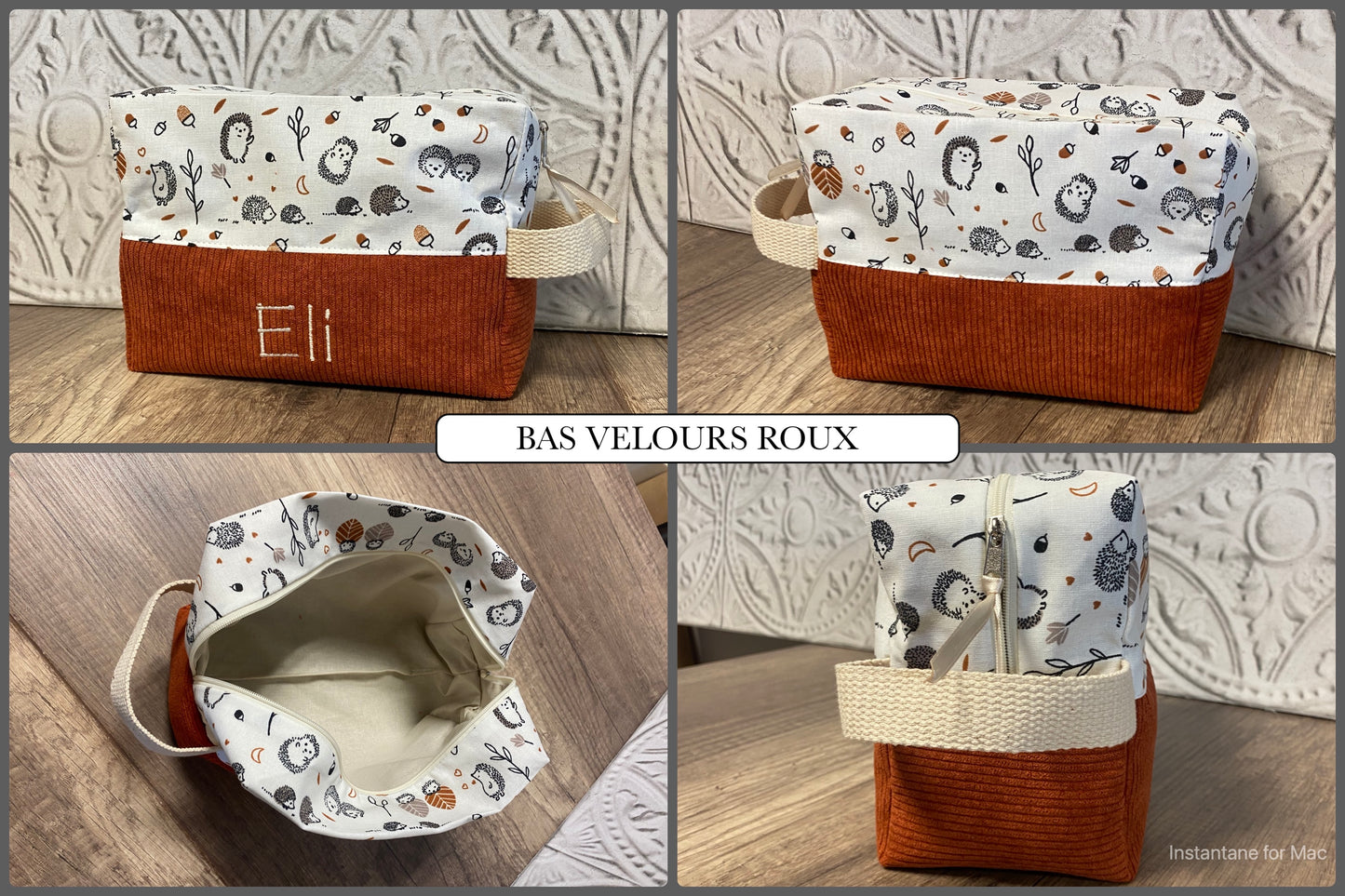 Trousse de toilette personnalisée HÉRISSON