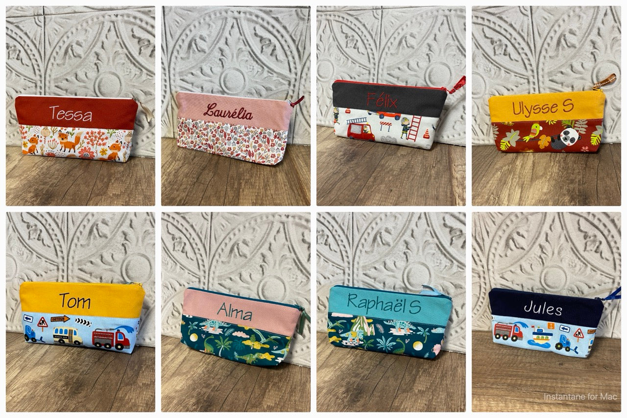 Trousse école Personnalisé MOTIF AU CHOIX