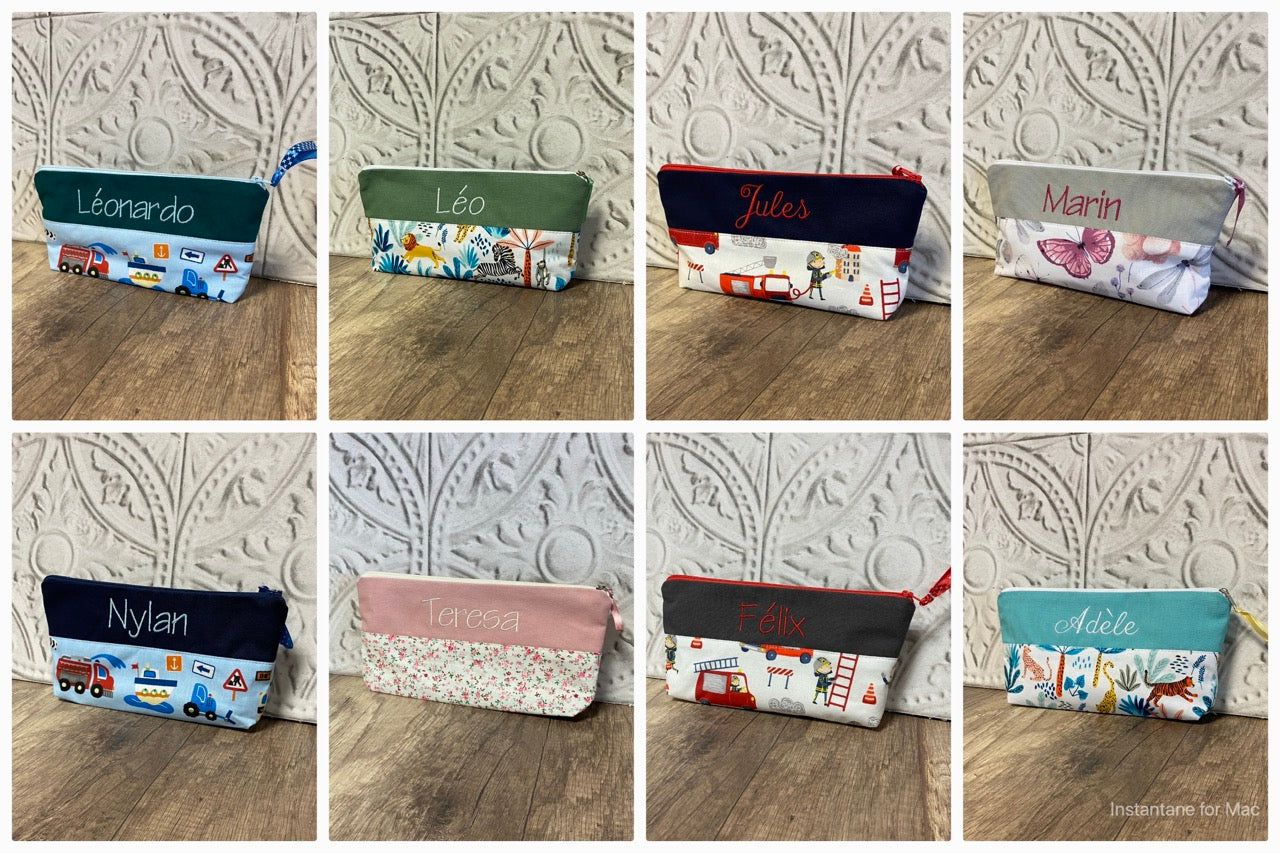 Trousse école Personnalisé MOTIF AU CHOIX