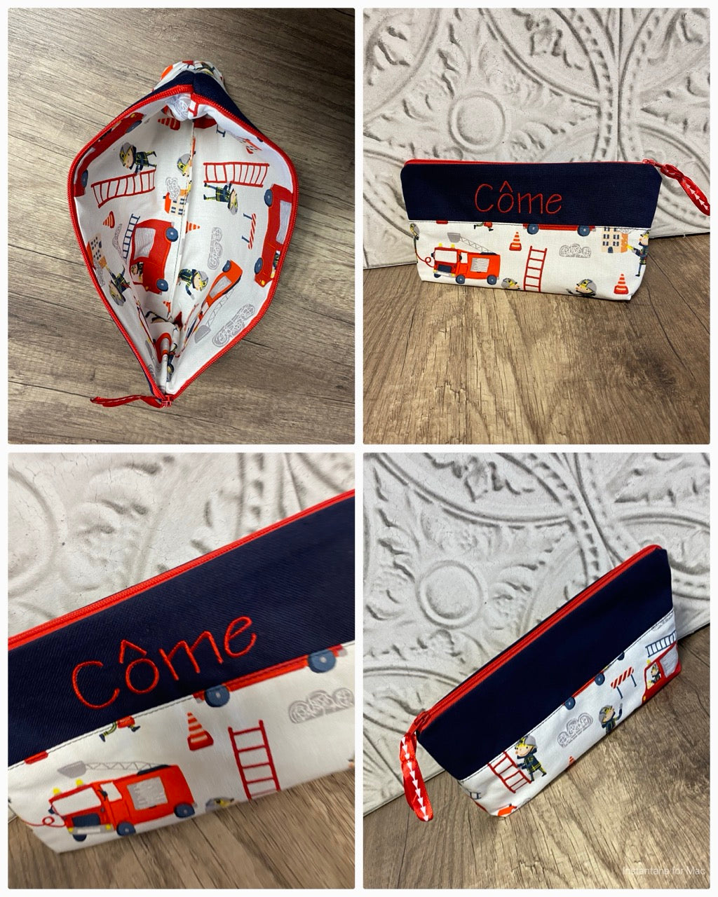 LOT sac à dos & trousse école Personnalisé MOTIF AUX CHOIX